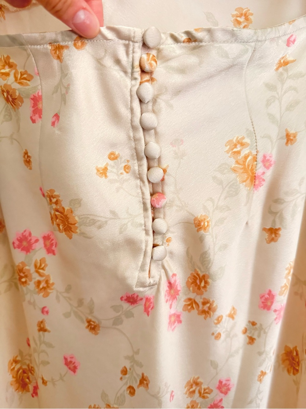 Free People Butterfly Babe Cutout Cream Maxi Dress - Picture 7 of 8